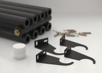 Отопительный радиатор Сунержа Эстет-00 EU50 1800х315 7 секций Матовый чёрный арт-31-0322-1807 — фото 3, Радиаторы отопления