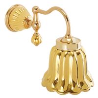 OLIVIA Светильник настенный, плафон керамика золото/золото 24668 — фото 1, Светильники в ванную