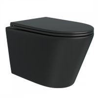 Унитаз подвесной Maretti Florenza безободковый с микролифтом, , черный арт-FL10PBM97-560 — фото 1, Подвесные унитазы