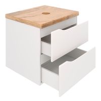 Тумба подвесная NORDIC 60 /правая/со столешницей из массива 60 см под накладную раковину /AQUA DE MARCO 5060CNOR060/H/R — фото 3, Тумбы под раковину