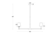 Подвесной светильник Maytoni MOD104PL-09B — фото 4, Подвесные светильники