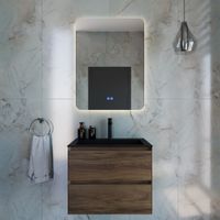 База под раковину Luka 600 подвесная, 2 выкатных ящика soft-close, С.Oak арт-VMC-2L600CO — фото 6, Тумбы под раковину