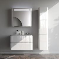 Товар: M30FHX0802WG Sensation, База под раковину, подвесная, 80 см, ящики, белый, глянцевая, шт - фото 2 M30FHX0802WG Sensation, База под раковину, подвесная, 80 см, ящики, белый, глянцевая, шт — фото 2, Тумбы под раковину