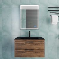 База под раковину Chiara 2D 800 подвесная, 2 выкатных ящика soft-close, С.Oak арт-VMC-2C2800CO — фото 4, Тумбы под раковину