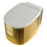 MARE Унитаз подвесной, керамика, цвет золото 32053 — фото 1, Подвесные унитазы