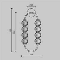 Настенный светильник (бра) Maytoni арт-MOD555WL-L11G3K — фото 6, Бра