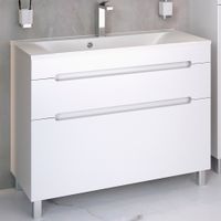 Тумба напольная с умывальником OLIVIA 100 /2 ящ/ AQUA DE MARCO 5100COLI/F — фото 1, Тумбы с раковиной