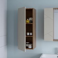 Товар: Шкаф навесной Бриклаер КРИСТАЛЛ 35х90 см, латте 4627125417009 - фото 3 Шкаф навесной Бриклаер КРИСТАЛЛ 35х90 см, латте 4627125417009 — фото 3, Шкафы для ванной