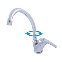 Смеситель Sazava кухонный с повороыным изливом 140 мм, арт-SA506.5/1 — фото 3, Смесители для кухни