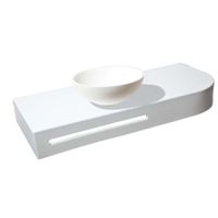 Раковина Nemi круглая, белый матовый, MonteBianco арт-11102 — фото 1, Раковины накладные