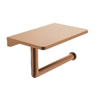 Держатель для туалетной бумаги с полочкой Raglo R320.03.33, медь — фото 1, Держатели туалетной бумаги