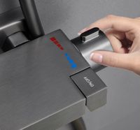 Душевая система BELZ , оружейная сталь арт-B24672-3 — фото 2, Душевые стойки