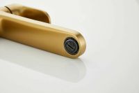 Смеситель для накладной раковины BELZ, брашированное золото арт-B11713-5 — фото 5, Смесители для раковины