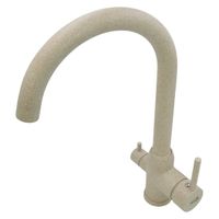 NAPOLI Смеситель д/кухни совмещенный с краном для питьевой воды, бежевый камень арт-32666 — фото 6, Смесители для кухни