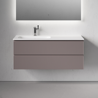 Тумба подвесная SANCOS Snob R левая 1195х445х500, c двумя ящиками оснащенными доводчиками, Doha Soft, арт. арт-SNR120LSM — фото 1, Тумбы под раковину