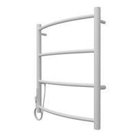 Полотенцесушитель электрический AZARIO VERONA 500/600 4 секции, диммер слева, белый арт-AZ04756W — фото 6, Электрические полотенцесушители