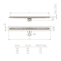 Душевой лоток щелевой Veconi Slim Line 800 V800SL — фото 4, Душевые лотки