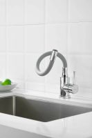 Смеситель для кухни с гибким изливом BELZ , оружейная сталь арт-B73809-3 — фото 4, Смесители для кухни