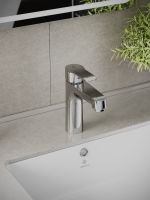 OneLife смеситель для раковины однорычажный полимерный, хром арт-P07-021cr — фото 3, Смесители для раковины