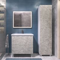 Тумба под раковину VIGO Geometry 80 напольная бетон арт-025 бетон — фото 5, Тумбы под раковину