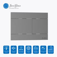 Комплект 3в1 IBERICA BLANCA инсталляция SILENCIO, унитаз BILBAO ALTO белый, кнопка смыва INOX-R вороненая сталь (IB001.BLA.231.1502) — фото 11, Комплекты унитаз + инсталляция