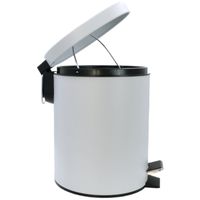 GIFORTES Ведро д/мусора 5 литров круглое, с крышкой SOFT CLOSE, белый матовый арт-32671 — фото 2, Мусорные ведра