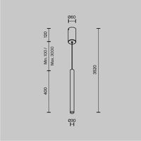 Подвесной светильник Maytoni MOD159PL-L6BK — фото 8, Подвесные светильники