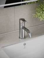 OneLife смеситель для раковины однорычажный полимерный, хром арт-P99-020cr — фото 3, Смесители для раковины