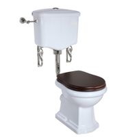 Товар: BELLA Комплект унитаз напольный выпуск в стену, бачок низкий с кнопкой хром, белый (БЕЗ КРЫШКИ) 30319 - фото 2 BELLA Комплект унитаз напольный выпуск в стену, бачок низкий с кнопкой хром, белый (БЕЗ КРЫШКИ) 30319 — фото 2, Напольные унитазы