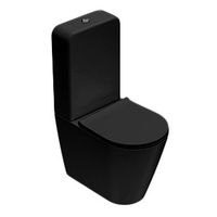 Унитаз GLOBO FORTY3 напольный моноблок цвет черный матовый FO003AR — фото 1, Напольные унитазы