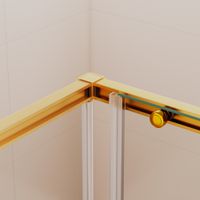 Душевой уголок RGW SV-42G 90x100, прямоугольный, профиль золотой, стекло прозрачное/6 мм, арт-32324290-16 — фото 6, Прямоугольные душевые уголки