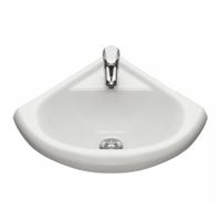 Умывальник угловой "Радиан" 40,5х37,4 см. с отв.1 сорт SANTERI 131309S0010B0 — фото 1, Раковины подвесные