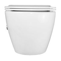 Унитаз подвесной c функцией биде Azario Allegro 360х490х360 безободковый, встроенный смеситель, крышка с сиденьем микролифт арт-AZ-3105B — фото 9, Подвесные унитазы