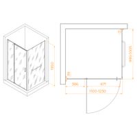 Душевой уголок RGW PA-078-1B (RGW PA-008B + Z-060-2B) 1100x1000 3508078110-14 — фото 1, Душевые уголки