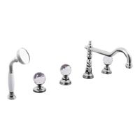 Смеситель Brilliance врезной для ванной, пять отверстий, арт-BRILLIANCE164.5P — фото 3, Смеситель для ванны