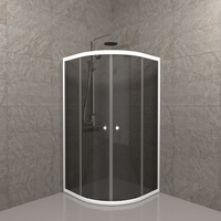 ДШ "Грэй 100*100*187,5" 1/4 круга, Белый (2 места) арт-Щ0000056011 — фото 2, Душевые уголки четверть круга