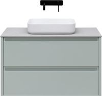 Тумба под раковину Allen Brau Fantasy 100 папирус матовый арт-1.11003.PWM — фото 5, Тумбы под раковину