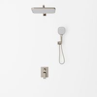 Встраиваемая душевая система AVELLA, Графит брашинг AV-410-GR-C4 — фото 1, Встраиваемые душевые комплекты