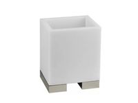 Товар: Стакан, Gessi, Rettangolo, одинарный, ширина, мм-105, глубина, мм-85, высота, мм-125, настольный, цвет-Finox/белый арт-20831.149 - фото 2 Стакан, Gessi, Rettangolo, одинарный, ширина, мм-105, глубина, мм-85, высота, мм-125, настольный, цвет-Finox/белый арт-20831.149 — фото 2, Стаканы для зубных щеток