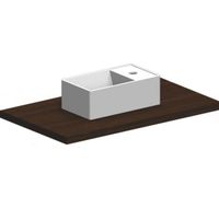 Раковина Scarabeo TEOREMA подвесная или накладная без перелива с одним отверстием цвет белый арт-8031/R41x23 — фото 1, Раковины подвесные