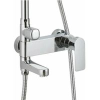 Душевая система Bravat REAL F6333367CP-A-RUS, хром — фото 1, Душевые стойки