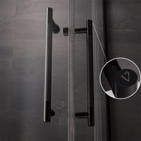 Душевой угол Veconi Premium Trento PTC-20B, 1200Х900x2000, черный матовый, стекло прозрачное PTC20-B-12090-01-C4 — фото 5, Душевые уголки