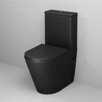 Унитаз напольный Grossman Color (620х365х810) безободковый,черный матовый с тонкой крышкой,микролифт,2 места арт-GR-4480BMS — фото 1, Напольные унитазы