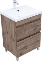 Тумба под раковину Aquanet Нота New 60 напольная, дуб веллингтон табак арт-00344139 — фото 11, Тумбы под раковину