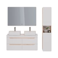 Зеркало Lemark ELEMENT 120х80 см с подсветкой, с подогревом арт-LM120Z-E — фото 4, Зеркала в ванную комнату