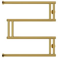 Полотенцесушитель водяной Сунержа High-Tech+ model "M" 600х600 Золото арт-03-4050-6060 — фото 1, Водяные полотенцесушители