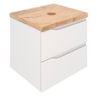 Тумба подвесная NORDIC 60 /правая/со столешницей из массива 60 см под накладную раковину /AQUA DE MARCO 5060CNOR060/H/R — фото 2, Тумбы под раковину