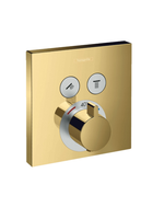 Товар: Смеситель для душа, Hansgrohe, ShowerSelect, тип открывания воды-нажимной (кнопки), тип регулирования воды-термостатический картридж, тип установки-встраиваемый, внутренняя часть-необходимо заказать, цвет-полированное золото, комплектация-ручка, накладка, гильза, блок смешивания, кнопки арт-15763990 - фото 1 Смеситель для душа, Hansgrohe, ShowerSelect, тип открывания воды-нажимной (кнопки), тип регулирования воды-термостатический картридж, тип установки-встраиваемый, внутренняя часть-необходимо заказать, цвет-полированное золото, комплектация-ручка, накладка, гильза, блок смешивания, кнопки арт-15763990 — фото 1, Смеситель для душа