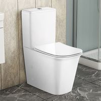 Унитаз-компакт Azario VELISE 355х625x810 напольный, безободковый в комплекте с быстросъемным сиденьем микролифт арт-AZ-1222A — фото 11, Напольные унитазы