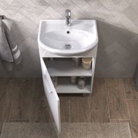 Тумба под раковину VIGO Hoska 50 напольная белый (228) — фото 4, Тумбы под раковину